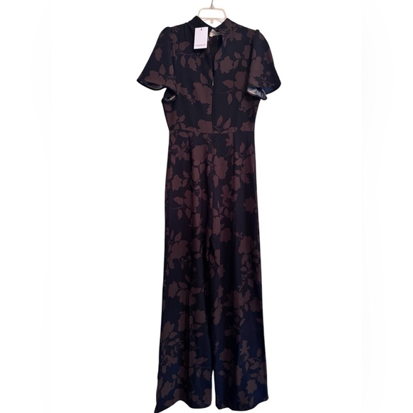 Sugarlips NWT Toffee Floral Manuela Mock Neck Wide Leg Jumpsuit - Picture 4 of 6